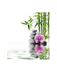 Шторка-занавеска для ванны JoyArty Лечение камнями / sc_18949 Joyarty