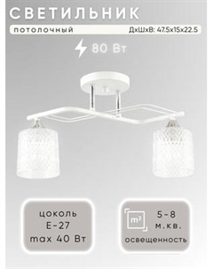 Потолочный светильник Aitin-Pro НПБ 02-2x60-101 / 6204/2 Aitin-pro