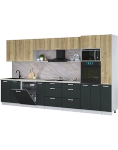 Кухонный гарнитур Интерлиния Мила Лайт 3.8-ПМ1