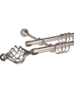 Карниз для штор АС ФОРОС Grace D19Г/19Г + наконечники Ажур Ас форос