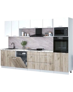 Кухонный гарнитур Интерлиния Мила Лайт 3.2-ПМ1