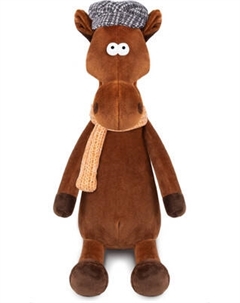 Мягкая игрушка Maxitoys Конь Эрик в Кепке и Шарфе / MT-250227-28