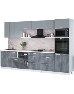 Кухонный гарнитур Интерлиния Мила Лайт 3.3-ПМ1-2