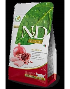 Сухой корм для кошек Farmina N&D Grain Free Cat Chicken & Pomegranate Neutered