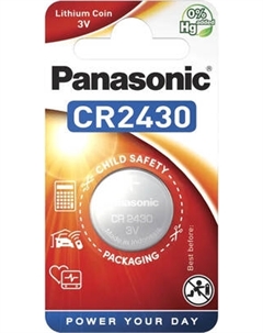 Батарейка Panasonic Lithium CR2430 BL1 (CR-2430EL/1B)