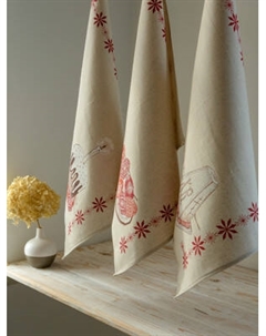 Набор полотенец Pole Kvetak (Беларускі лён) 45x60 22С145-ШР+К/п.р/фкор Pole kvetak (беларускі лён)