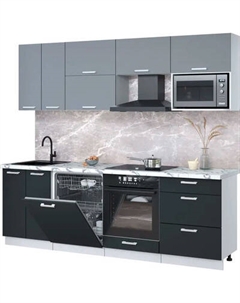 Кухонный гарнитур Интерлиния Мила Лайт 2.4-ПМ2