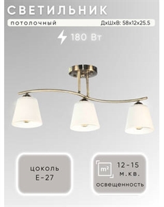 Люстра Aitin-Pro НПБ 02-3x60-101 / N6581/3 Aitin-pro