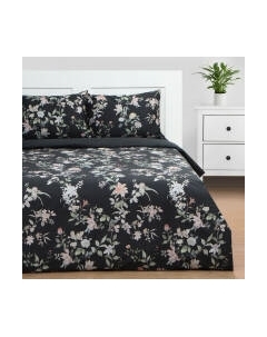 Комплект постельного белья Этель Black Flowers Дуэт / 9947015