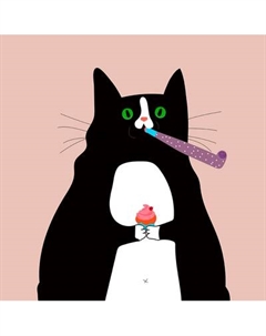 Картина Stamprint Кот и дудочка / CD005