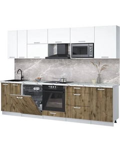 Кухонный гарнитур Интерлиния Мила Лайт 2.9-ПМ2