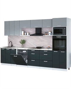 Кухонный гарнитур Интерлиния Мила Лайт 3.3-ПМ1-2