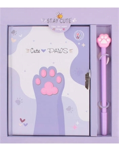 Записная книжка Darvish Милые лапки. С ручкой / DV-14625D