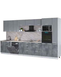 Кухонный гарнитур Интерлиния Мила Лайт 3.8-ПМ1