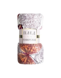 Плед TexRepublic Absolute Бабочки Фланель 180x200 / 63492 Texrepublic