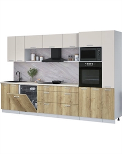 Кухонный гарнитур Интерлиния Мила Лайт 3.3-ПМ1