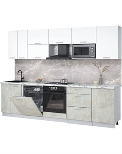 Кухонный гарнитур Интерлиния Мила Лайт 2.9-ПМ2