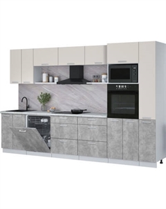 Кухонный гарнитур Интерлиния Мила Лайт 3.3-ПМ1