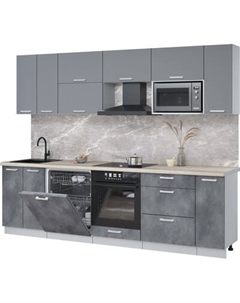 Кухонный гарнитур Интерлиния Мила Лайт 2.7-ПМ2