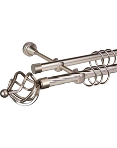 Карниз для штор АС ФОРОС Grace D19К/19Г + наконечники Булава Ас форос