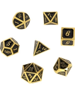 Набор кубиков для настольной игры Sima-Land Дайсы для ДнД Золото / 6935237 Sima-land