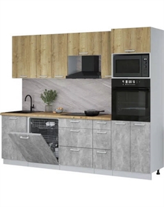 Кухонный гарнитур Интерлиния Мила Лайт 2.6-ПМ1