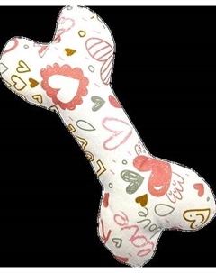 Игрушка для собак КотикиСобачки Кость с сердечками / DT-24 Котикисобачки