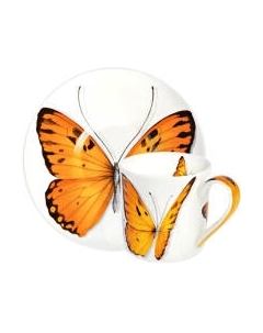 Чашка с блюдцем Taitu Freedom Butterfly 1-891-D