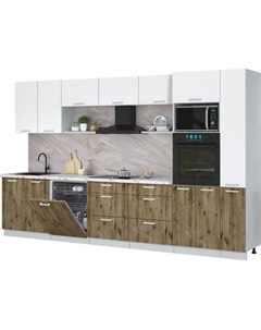 Кухонный гарнитур Интерлиния Мила Лайт 3.5-ПМ1