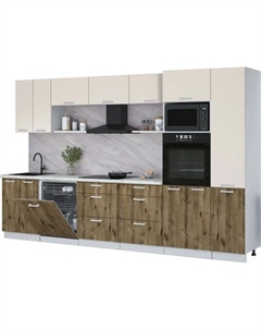 Кухонный гарнитур Интерлиния Мила Лайт 3.4-ПМ1