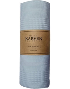 Покрывало Karven Pure Simple Пике Евро 210x235 / PL989 Mavi