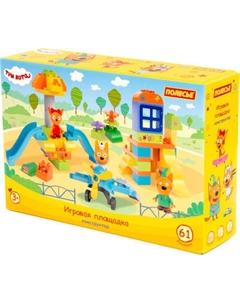 Конструктор Полесье Макси. Три кота. Игровая площадка / 70245