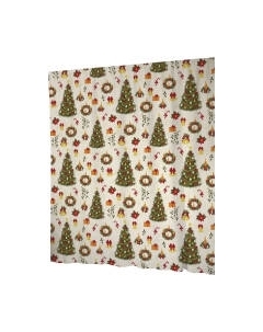 Шторка-занавеска для ванны JoyArty Рождественские ели / sc_52600 Joyarty