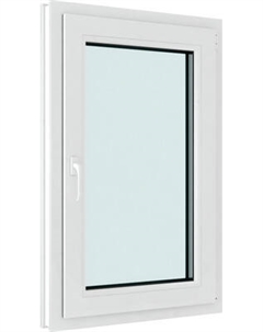 Окно ПВХ Brusbox Roto NK Двухстворчатое Поворотно-откидное правое 3 стекла