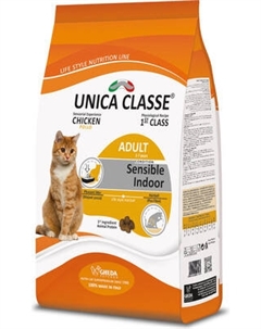 Сухой корм для кошек Unica Classe для домашних кошек курица