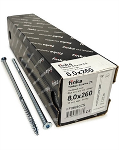 Шуруп Finka Timber Screws CS Конструкционный по дереву TORX40 8x260 потай
