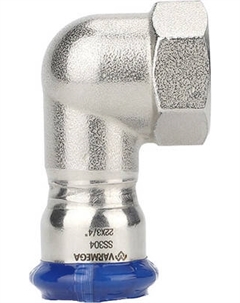 Угольник соединительный Varmega Inox Press ВР 22х1/2" раструбный / VM714002204