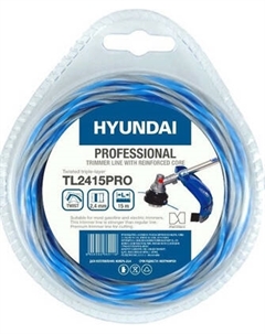 Леска для триммера Hyundai 2.4мм / TL-2415 PRO