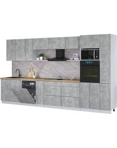 Кухонный гарнитур Интерлиния Мила Лайт 3.8-ПМ1