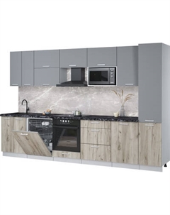 Кухонный гарнитур Интерлиния Мила Лайт 3.3-ПМ2