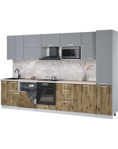 Кухонный гарнитур Интерлиния Мила Лайт 3.3-ПМ2