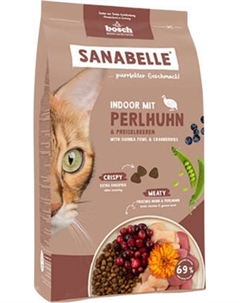 Сухой корм для кошек Bosch Petfood Sanabelle Indoor mit Perlhuhn&Preiselbeeren Bosch petfood