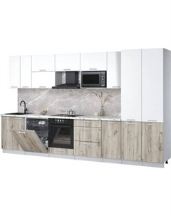 Кухонный гарнитур Интерлиния Мила Лайт 3.6-ПМ2