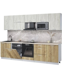 Кухонный гарнитур Интерлиния Мила Лайт 2.9-ПМ2