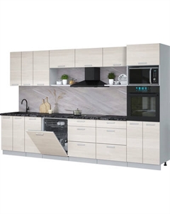 Кухонный гарнитур Интерлиния Мила Лайт 3.4-ПМ1-2