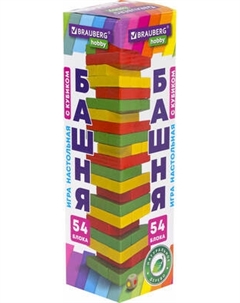 Настольная игра Brauberg Hobby. Цветная башня / 665493