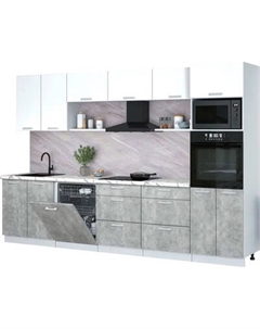 Кухонный гарнитур Интерлиния Мила Лайт 3.2-ПМ1