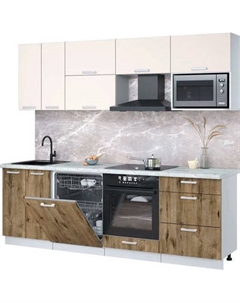 Кухонный гарнитур Интерлиния Мила Лайт 2.4-ПМ2