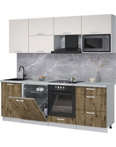 Кухонный гарнитур Интерлиния Мила Лайт 2.3-ПМ2