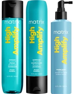 Набор косметики для волос MATRIX High Amplify Шампунь 300мл+Кондиционер 300мл+Спрей Вандер 250мл Matrix